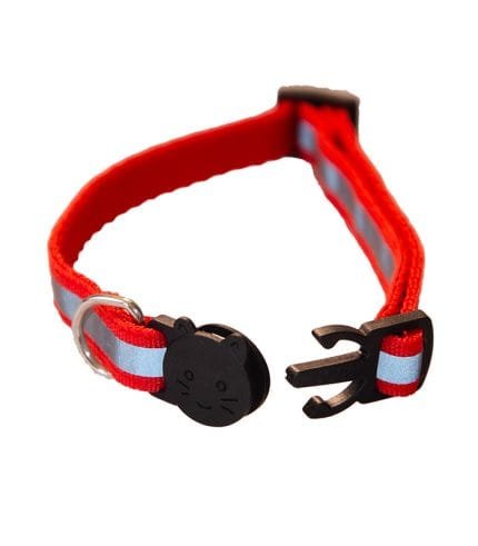 Collar Reflectivo para gato o perro miniatura con broche de seguridad
